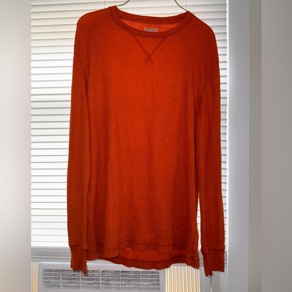 Old Navy thermal style classic long sleeve shirt size medium